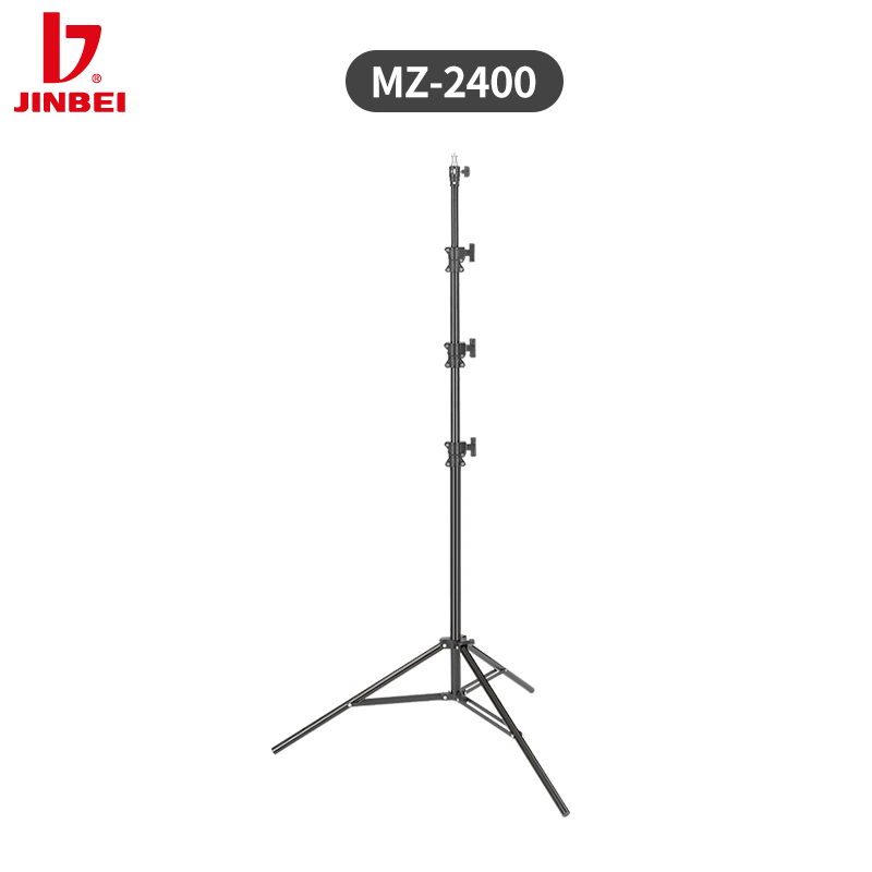 Photography And Lighting - JINBEI MZ-2400FP エアークッションアルミ製撮影用ライトスタンド プロ仕様三脚スタジオライトスタンド