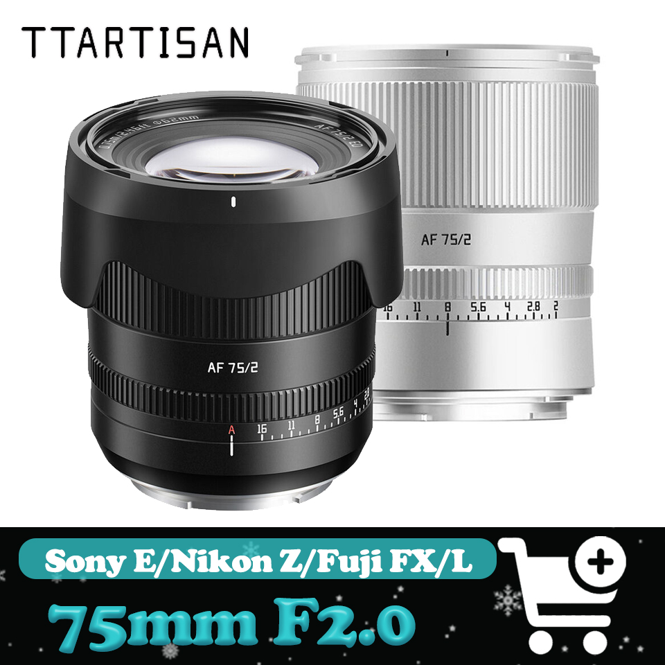 Fujifilm Camera X-T5 - TTArtisan フルサイズポートレートレンズ AF 75mm F2 大口径カメラレンズ