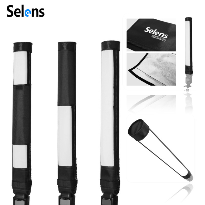 Softbox Portable Strip - Selens-ポータブルストリップディフューザー,折りたたみ式ソフトボックス,Speedliteスティック,写真スタジオキット,写真アクセサリー