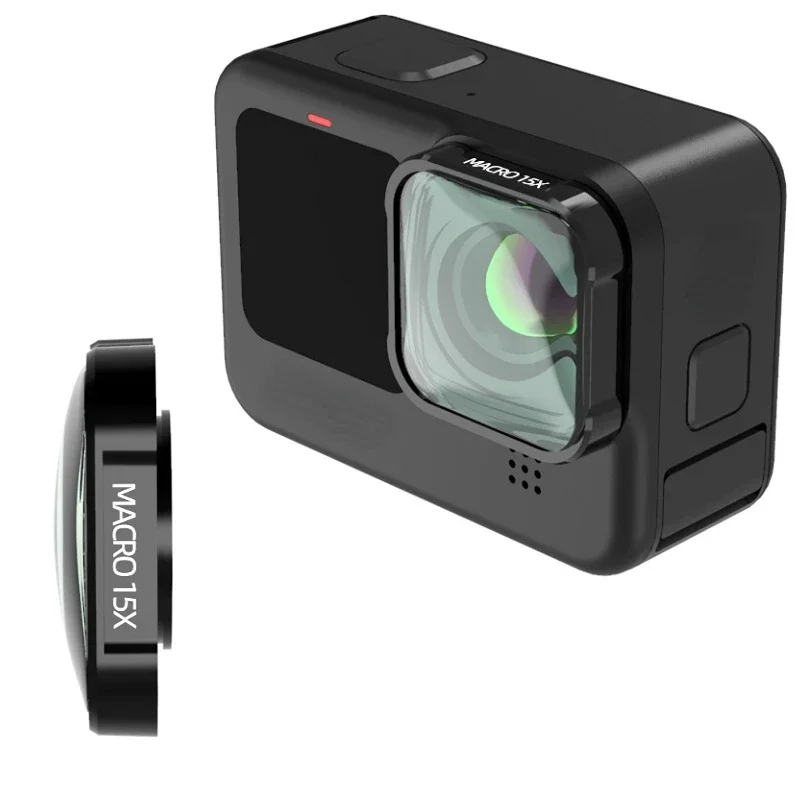Gopro Action Camera Hero 11 Black - Goproヒーロー、黒アクションカメラアクセサリー、13、12、11、10、9、15xのためのマクロhdレンズフィルター
