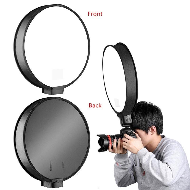 Softbox Portable Strip - 30 センチメートル/40 センチメートルユニバーサルミニラウンドソフトボックスポータブルフラッシュディフューザーソフトボックスデジタル一眼レフカメラ用写真スピードライト撮影テント