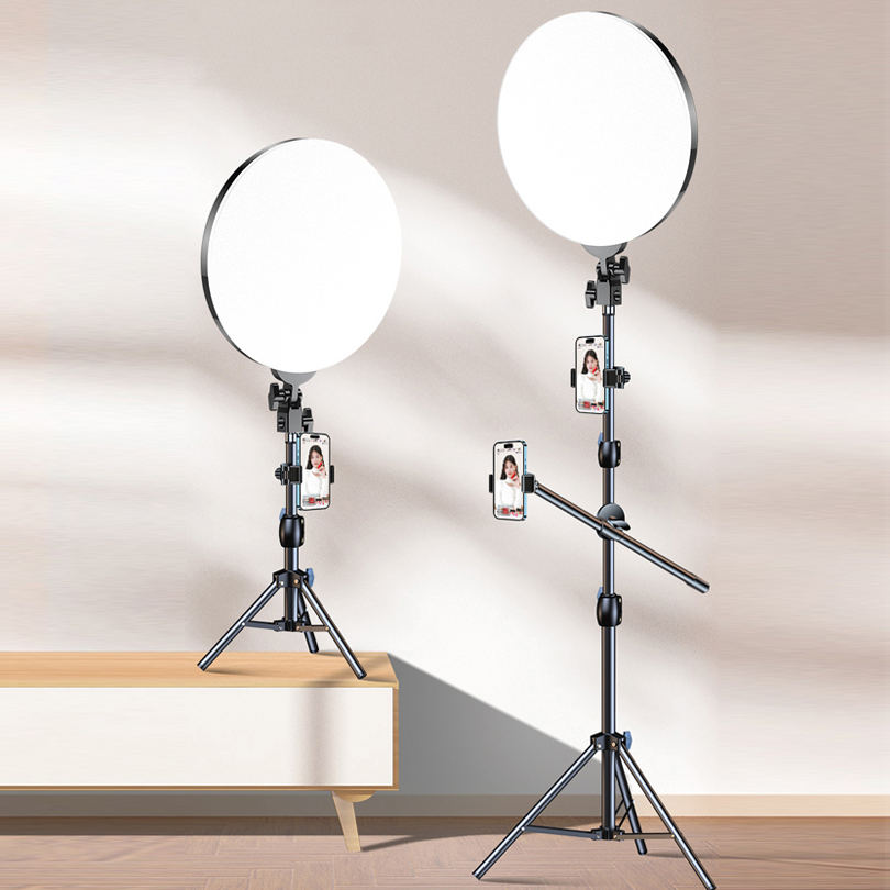 Photography Lighting Circle - 10インチLED撮影用フィルライト三脚スタンドカメラ写真スタジオサークルセルフィーリングライトフォンランプビデオライト（携帯電話用）