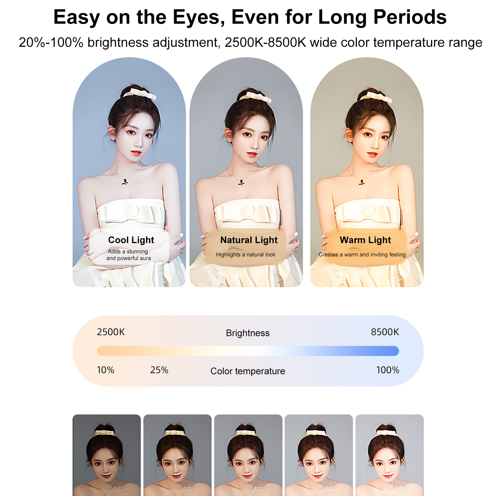 充電式携帯電話ライト、ハンドヘルドフォンスタビライザー（スマ - Photography Lighting Circle のレビューと価格