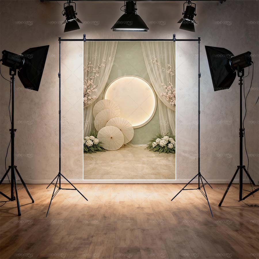新しい中国風写真撮影用背景幕傘ソフトライト花柄写真撮影用背景 - Photography Lighting Umbrella のレビューと価格