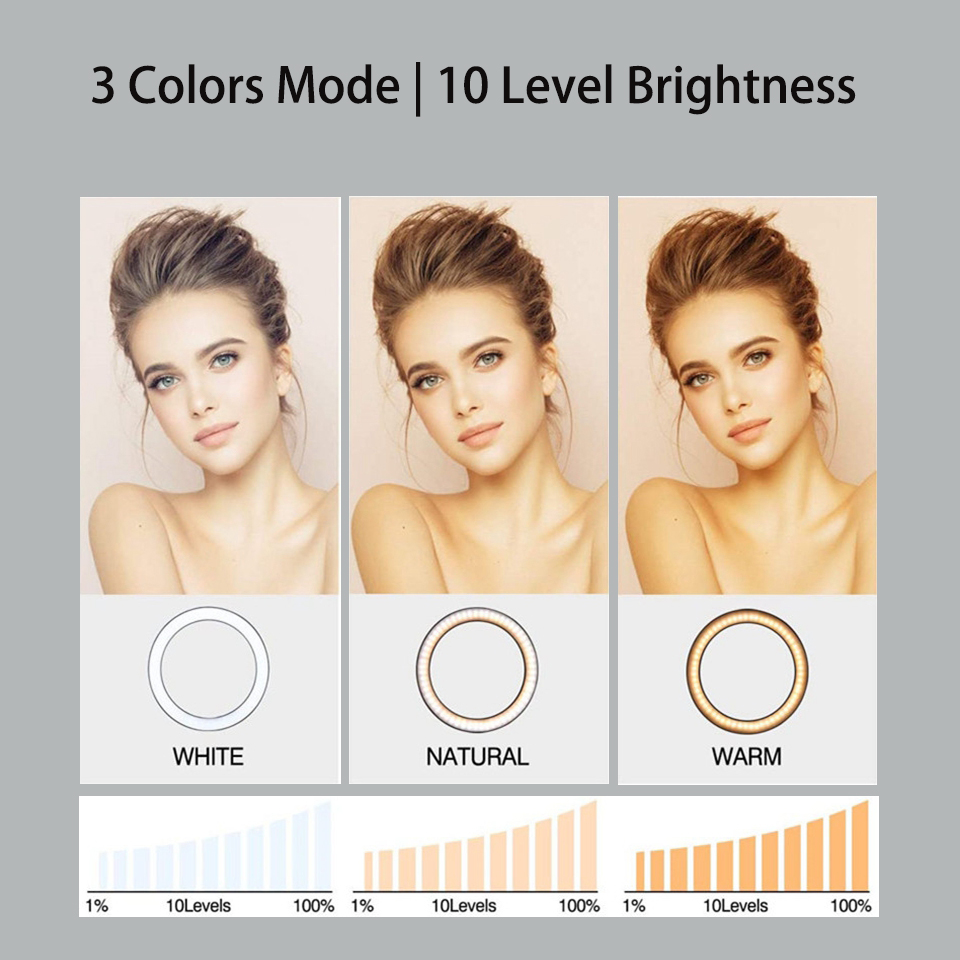 6 インチリングライト三脚付き Led 高輝度リングランプラ - Photography Lighting Circle のレビューと価格