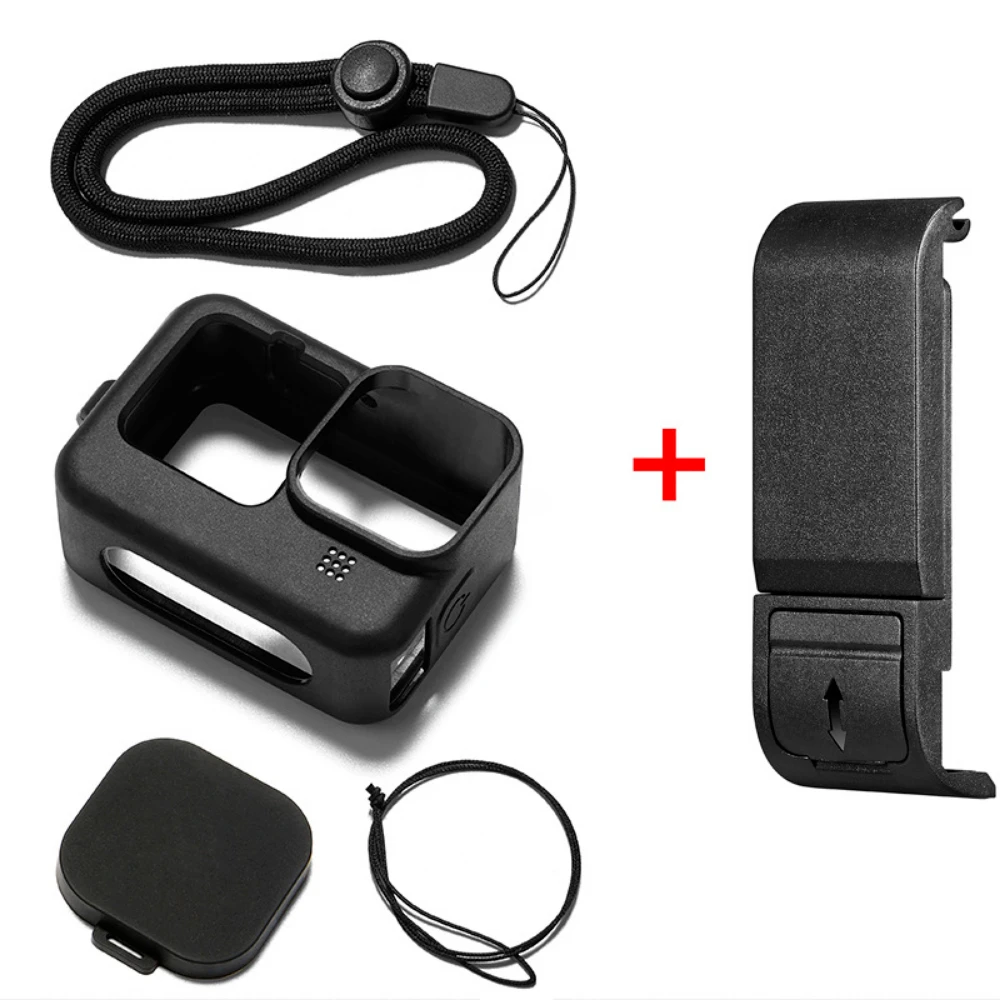 Gopro-ドローン用の黒いバッテリーカバー,取り外し可能な - Gopro Action Camera Hero 11 Black のレビューと価格