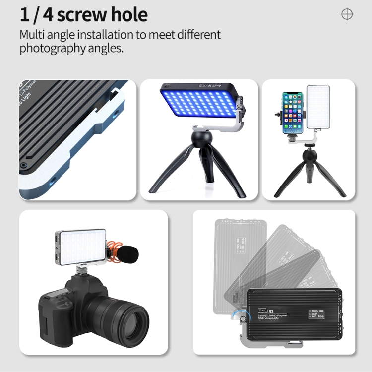 Pixel G3 フラットパネルRGBフィルライト ハンドヘ - Photography Lighting Rgb のレビューと価格