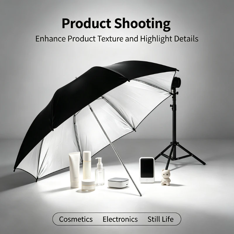 2026年 ブラック 耐久性のある33インチ反射傘 83CM - Photography Lighting Umbrella のレビューと価格
