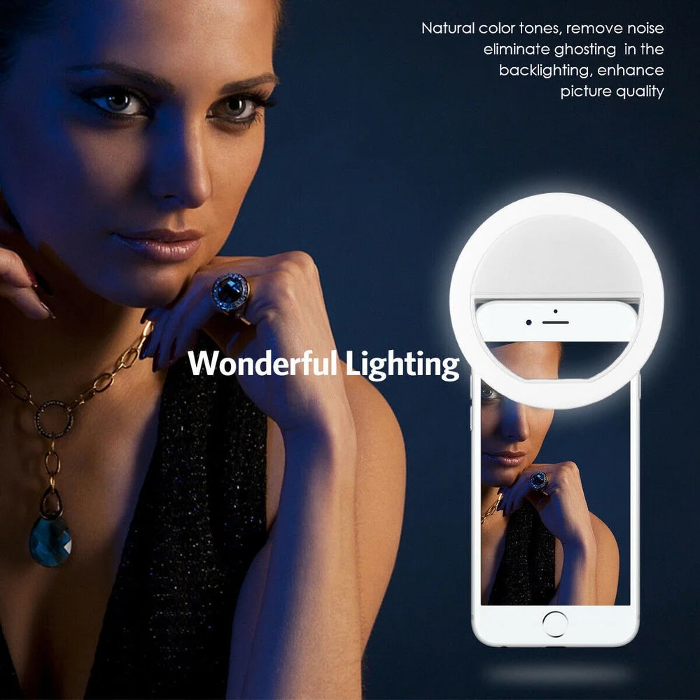 USB充電式LEDリングライト,電話クリップ,写真,ビデオ, - Photography Lighting Tool のレビューと価格