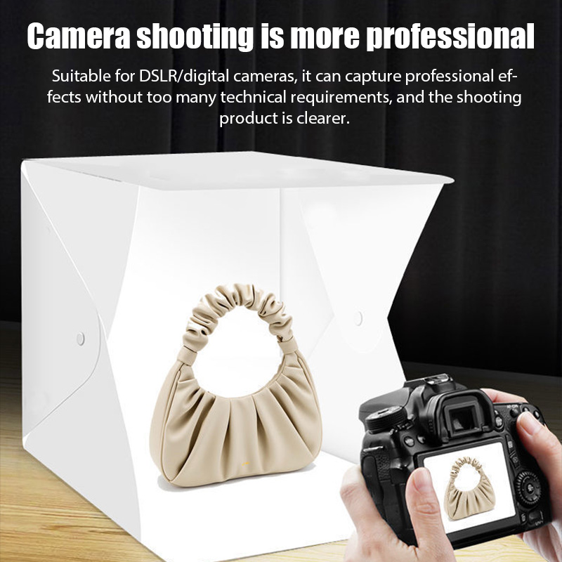 折りたたみ式フォトスタジオブースソフトボックス小型LEDライ - Softbox Portable Strip のレビューと価格