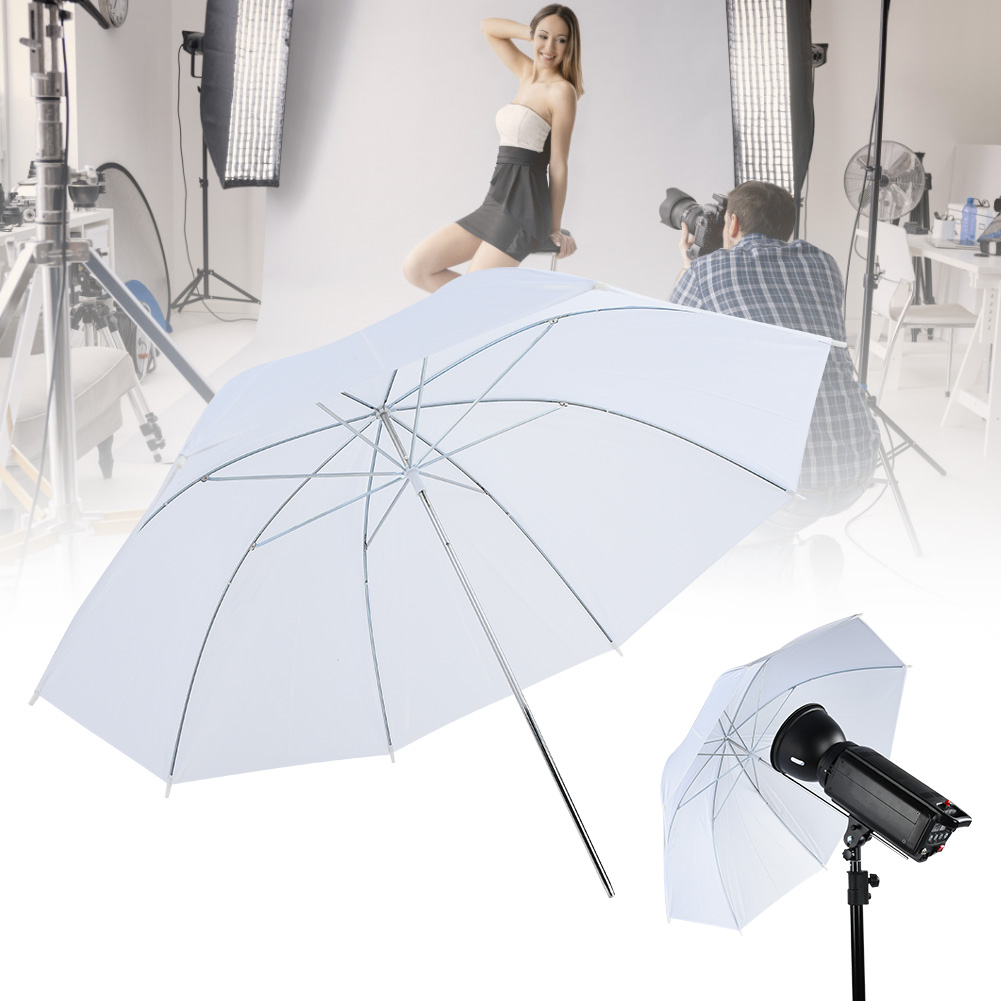 33 インチ半透明ホワイトソフト傘写真撮影スタジオ用フラッシ - Photography Lighting Umbrella のレビューと価格