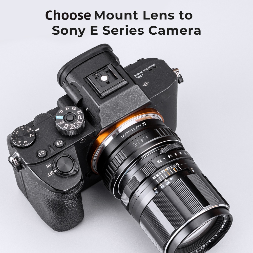 K&F CONCEPT レンズアダプター M42 Canon - Sony Camera A6400 のレビューと価格