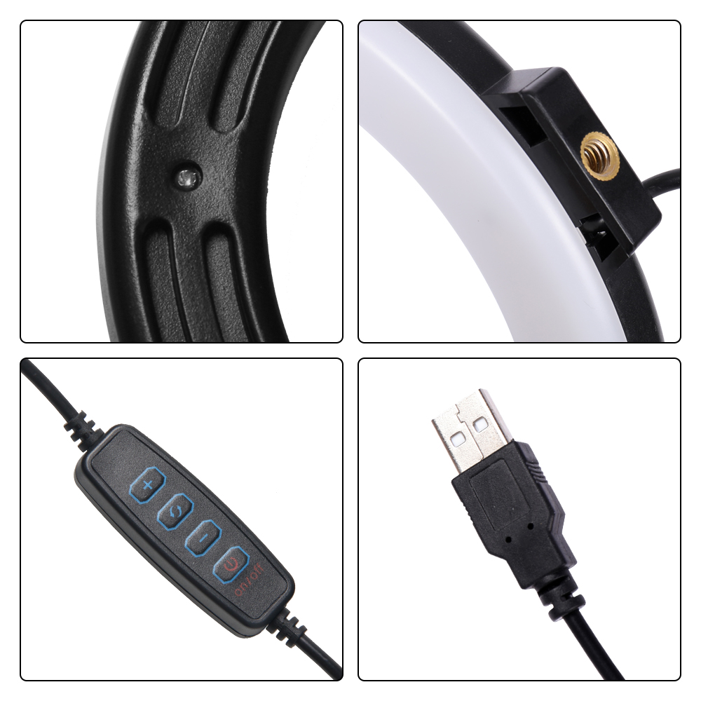 LEDセルフィーリング照明,写真ランプ,USB,リモコン,ラ - Photography Lighting Circle のレビューと価格