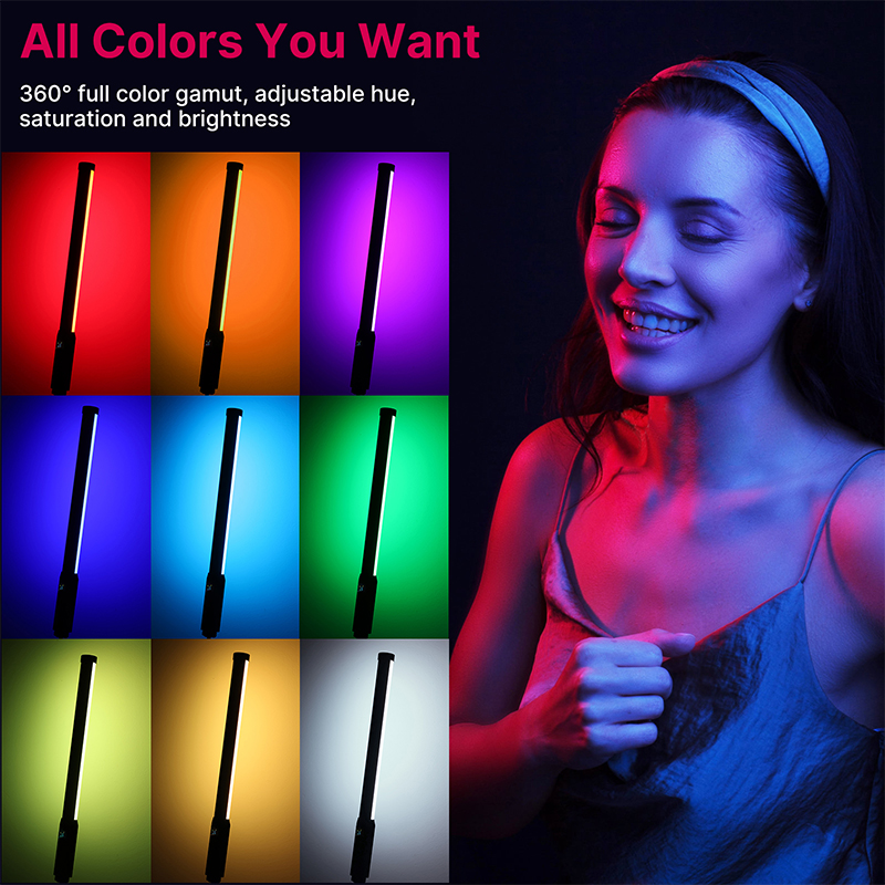 Ulanzi VL119 ハンドヘルド RGB カラフルなス - Photography Lighting Rgb のレビューと価格