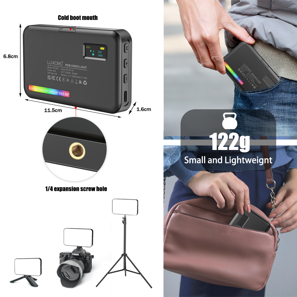 LUXCEO V10 PRO ビデオライト RGB パネルオ - Photography Lighting Rgb のレビューと価格