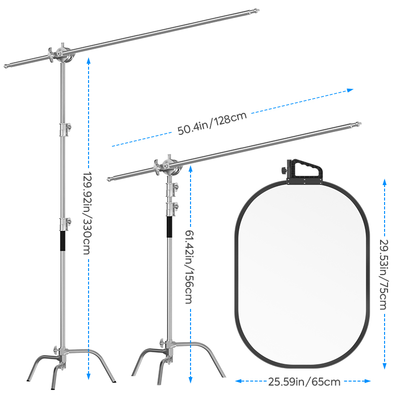 25×29インチ ライトリフレクタースタンドキット、5 in - Reflector Disc Silver のレビューと価格