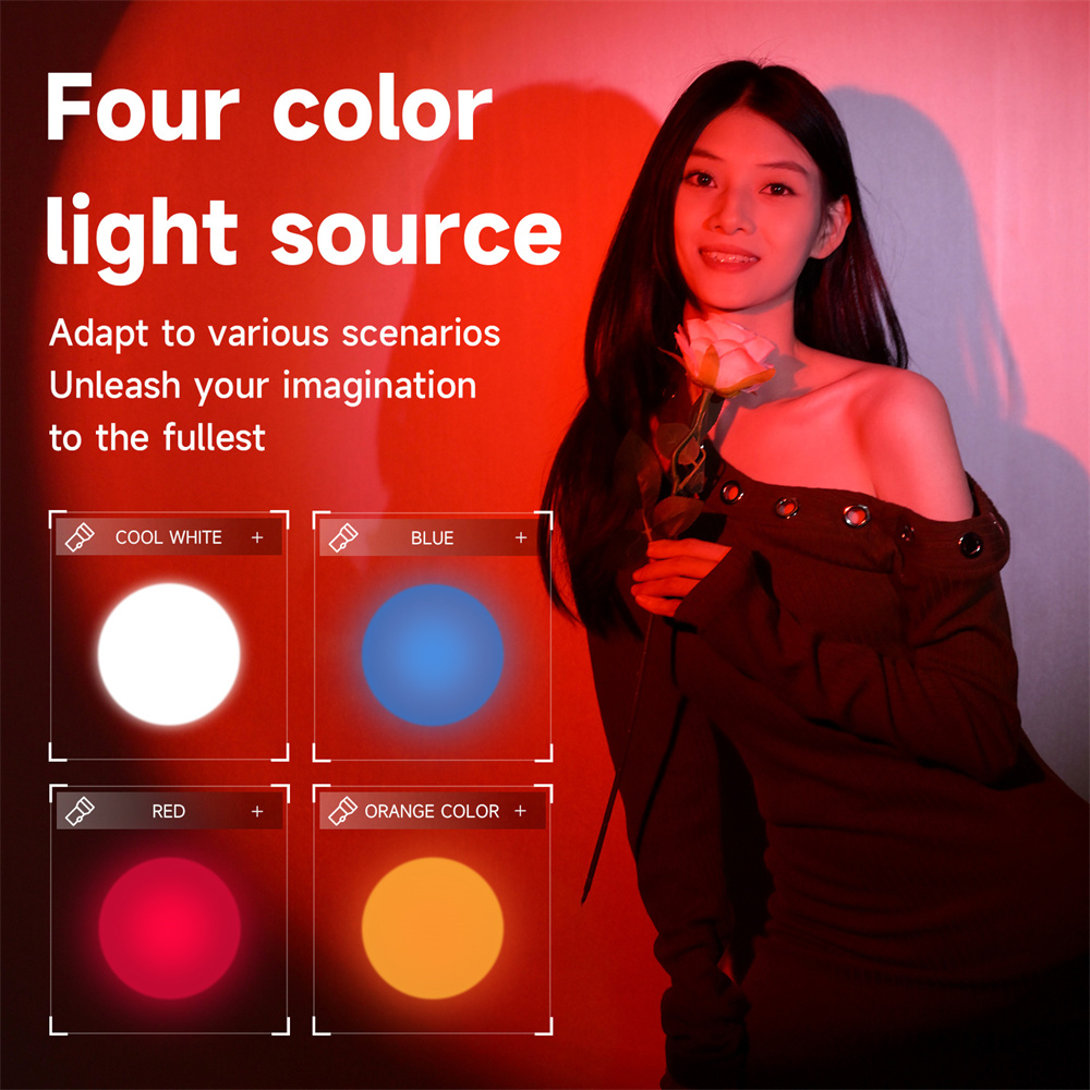 新しい写真撮影用懐中電灯 4 色 RGB LED ビデオライ - Photography Lighting Rgb のレビューと価格
