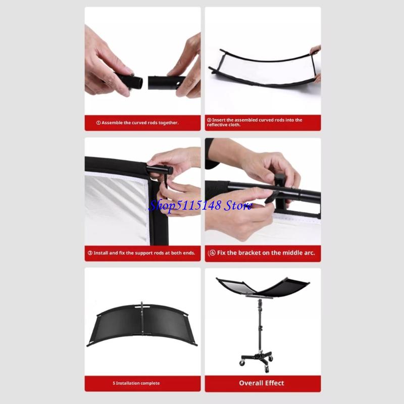 F3MA 金属フレーム付きコンパクトに湾曲した写真用リフレク - Photography Lighting Tool のレビューと価格