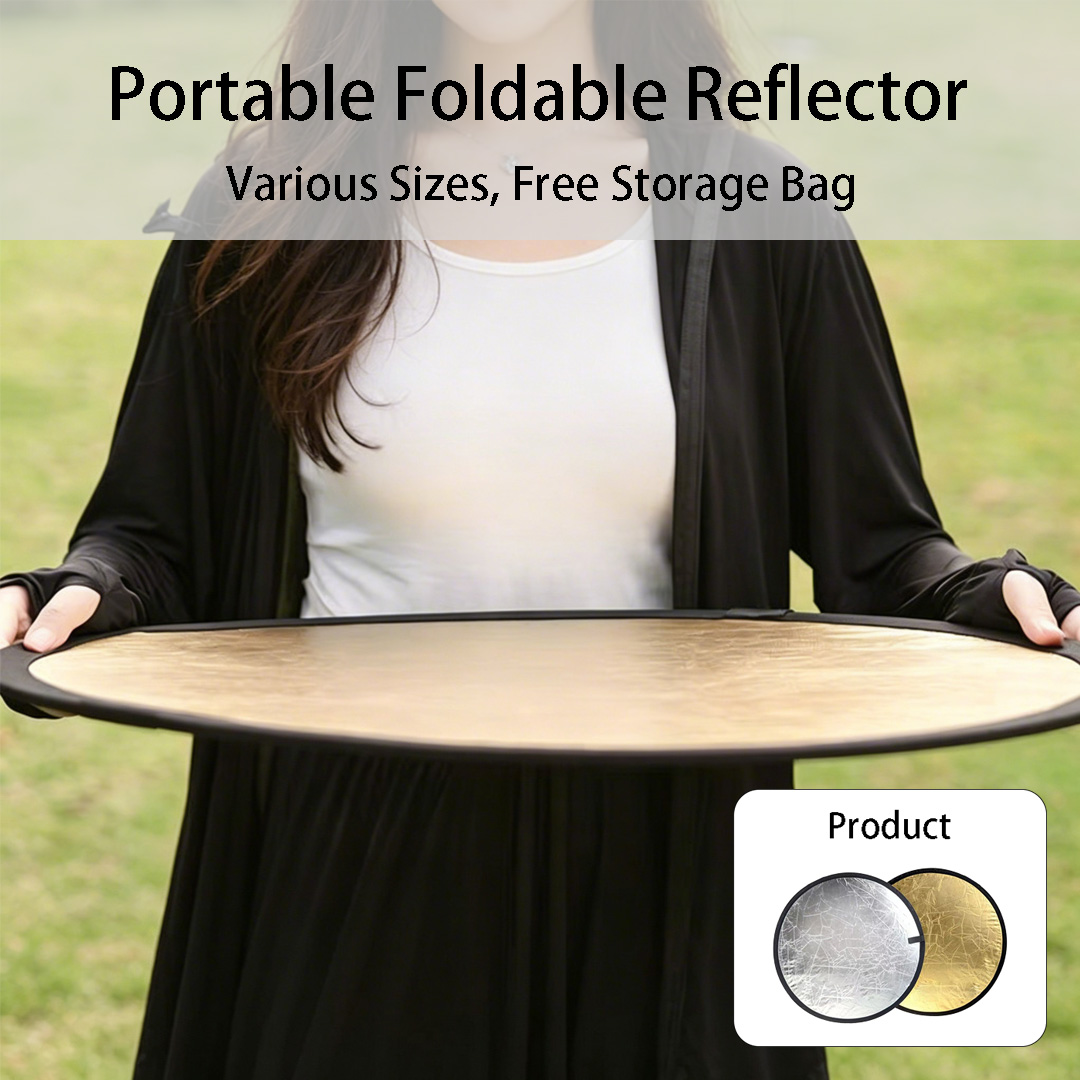 30cm、60cm 丸型両面シルバーホワイトリフレクター 折 - Reflector Disc Silver のレビューと価格