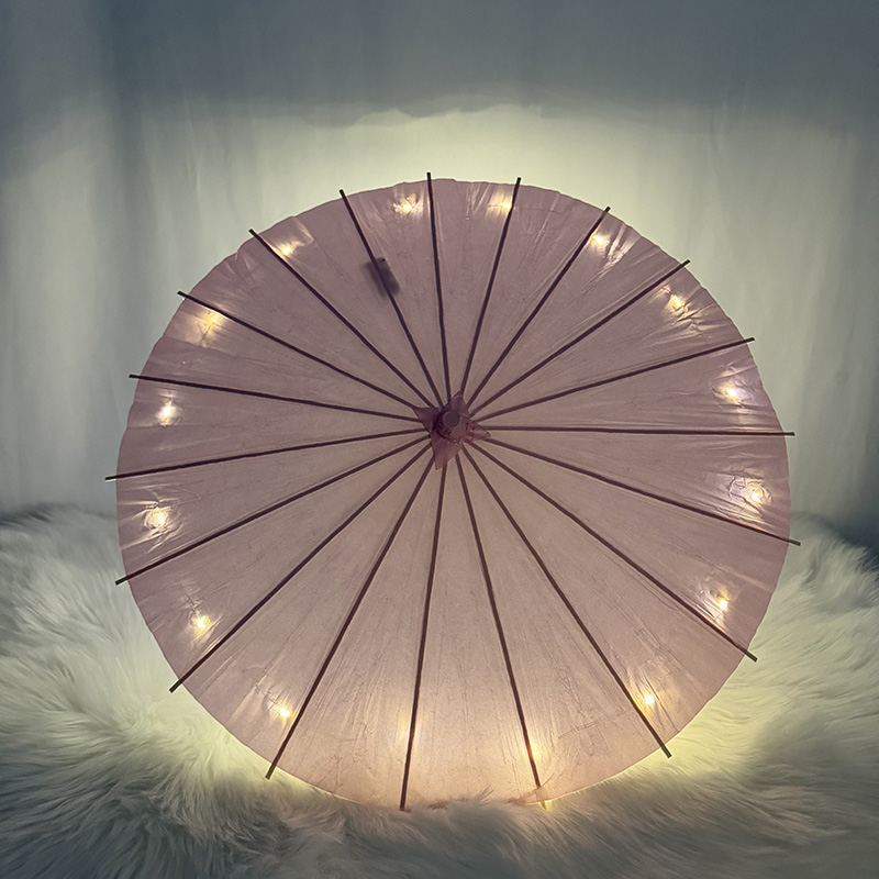 LEDライトアップ油紙傘 ヴィンテージ中国風パラソル 結婚式 - Diy Photography Lighting Umbrella のレビューと価格