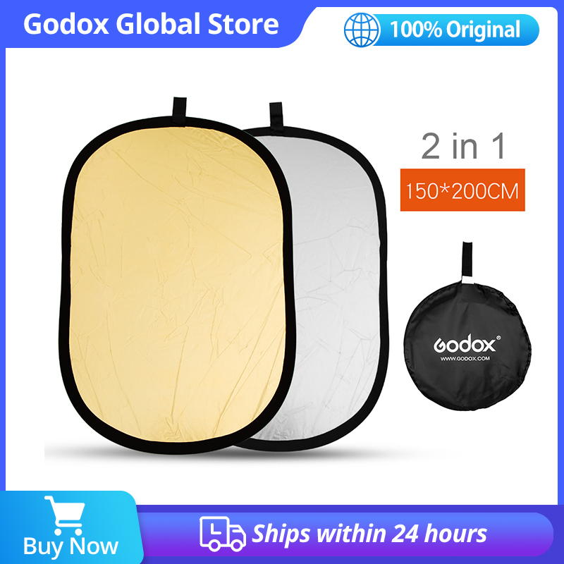 ゴドックス 2in1 150x200cm ゴールド＆シルバー - Reflector Disc Silver のレビューと価格
