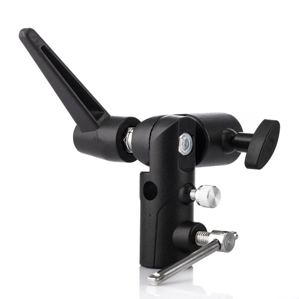 フラッシュブラケットホットシュー傘ホルダーライトスタンドブラ - Photography Lighting Umbrella のレビューと価格
