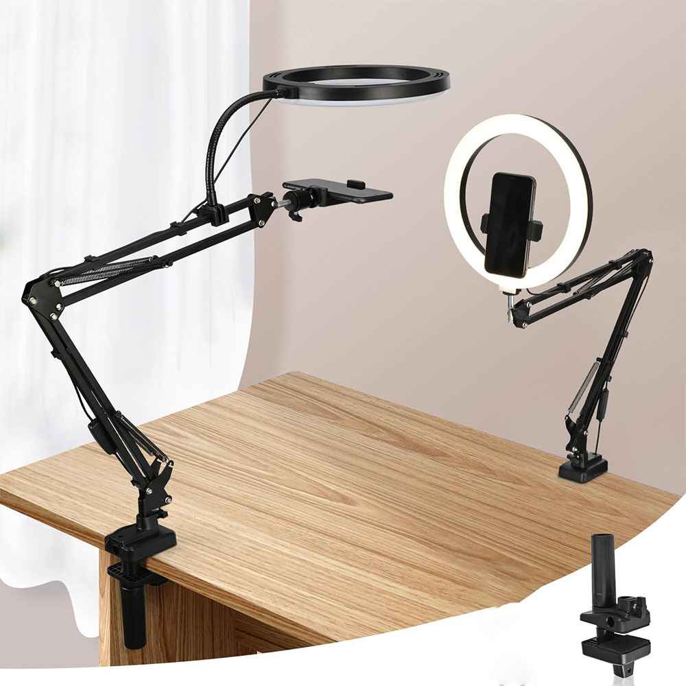 リングライト スタンドとスマホホルダー付き USBリングライ - Photography Lighting Circle のレビューと価格