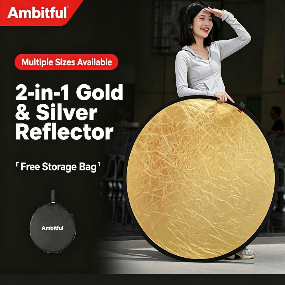 Ambitful 2in1 30/60/80/110cm マ - Reflector Disc Silver のレビューと価格