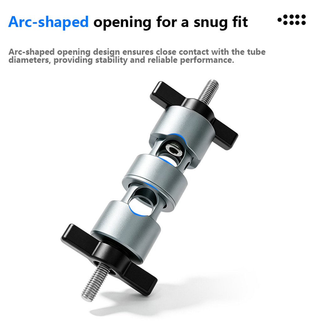 360 °   回転式両端パイプクランプ 10mm 15mm - Photography Lighting Tool のレビューと価格