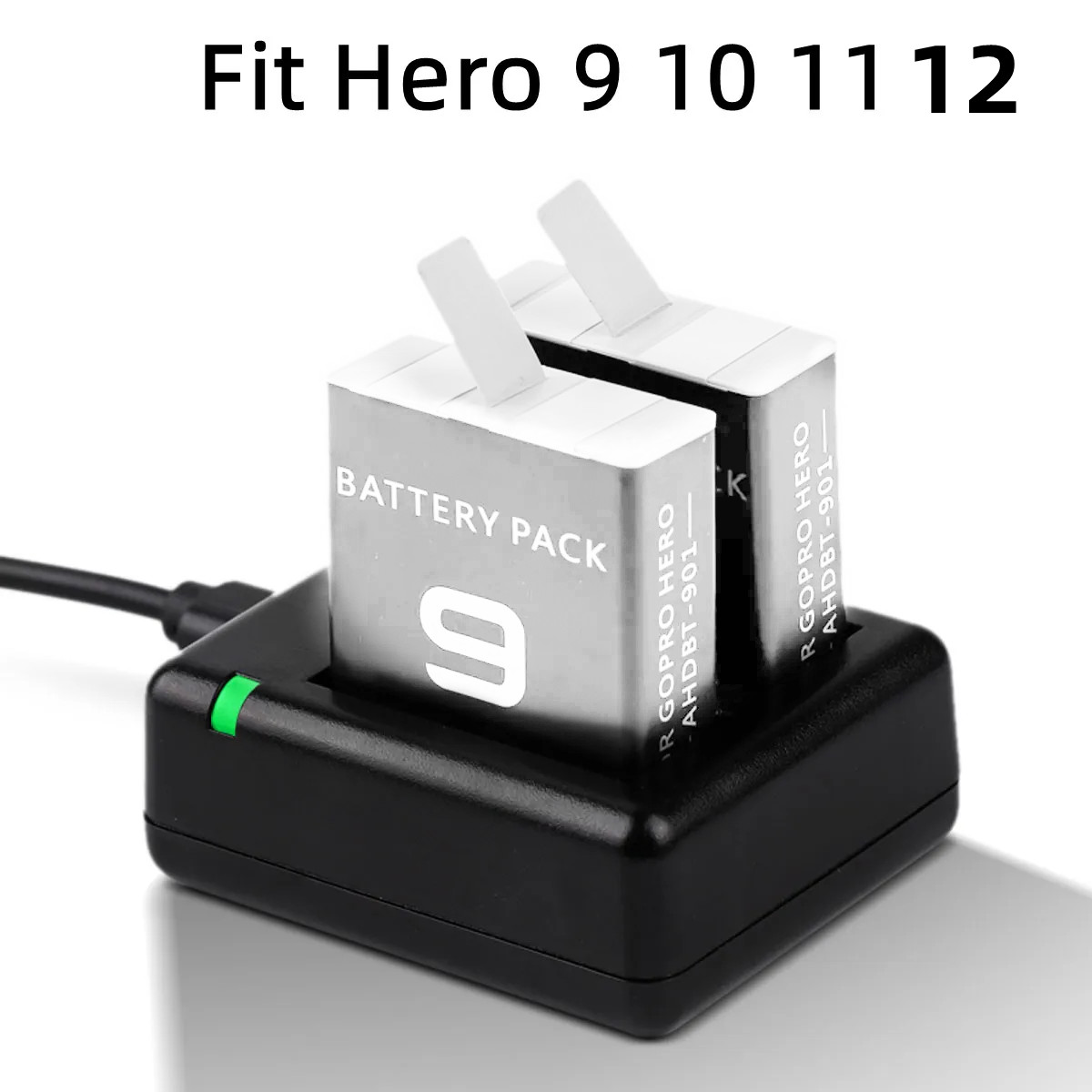 Gopro-デュアルバッテリー充電器12,完全なデコード,A - Gopro Action Camera Hero 11 Black のレビューと価格