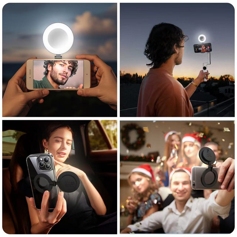 3段階速度調整ミニ磁気ポケットライト、自撮りミラー交換用ライ - Photography And Lighting のレビューと価格