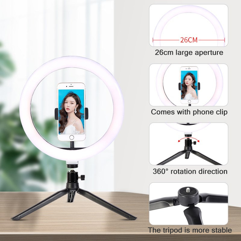 26 センチメートル 10 インチ Led リング Self - Photography Lighting Circle のレビューと価格