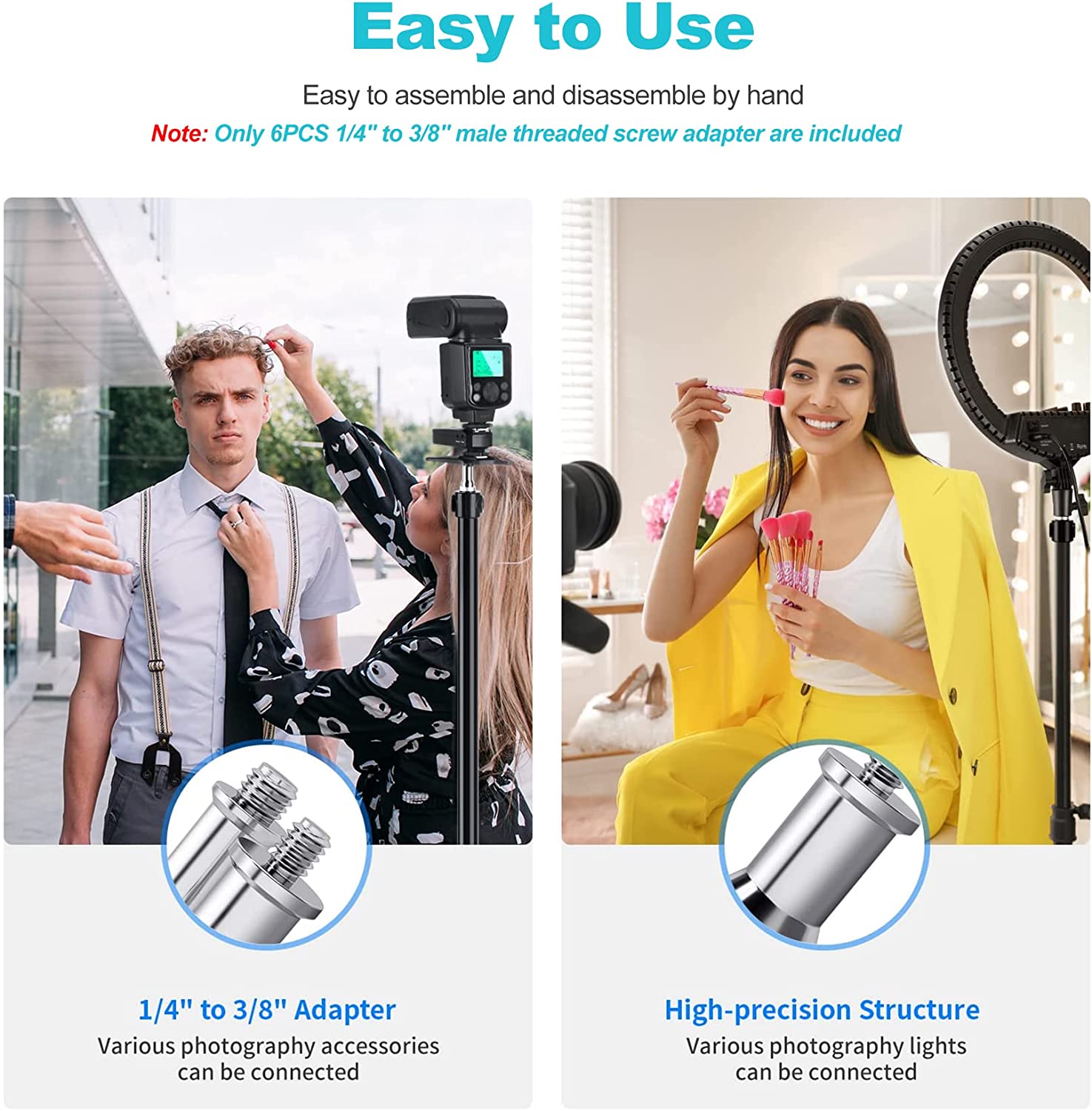 Selens-標準ねじアダプター糸,spigot,金属オスコ - Photography Lighting Tool のレビューと価格