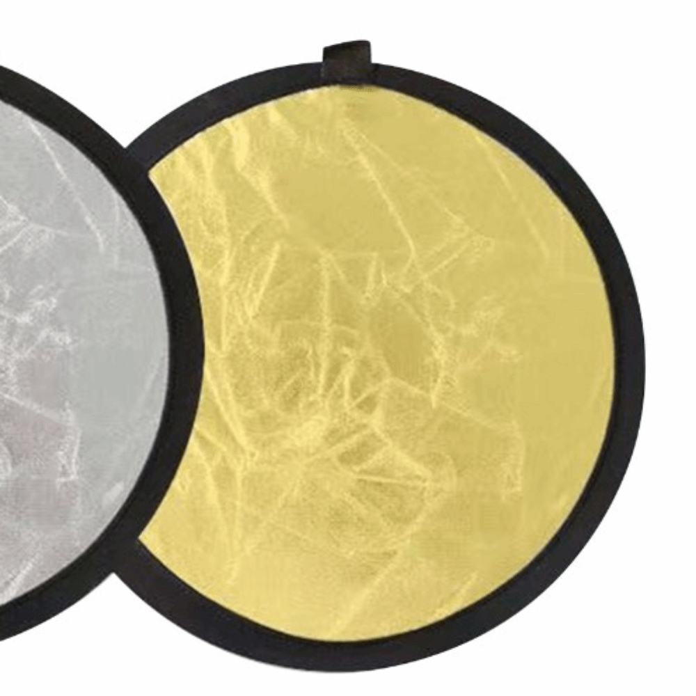 30cm撮影用ライトリフレクター シルバー＆ホワイト＆ゴール - Reflector Disc Silver のレビューと価格