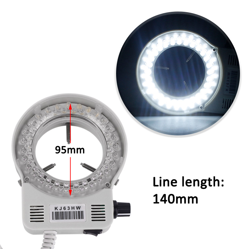 56個のLEDリングライト照明器ランプ、工業用ステレオ顕微鏡 - Photography Lighting Circle のレビューと価格