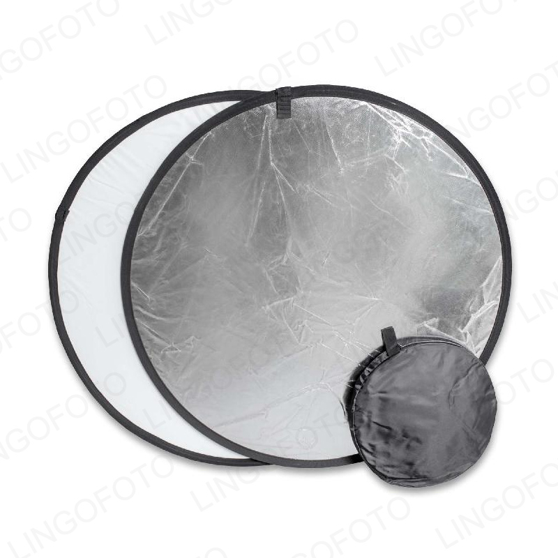 2 in 1、40cm折りたたみ式ラウンドディスクスタジオラ - Reflector Disc Silver のレビューと価格