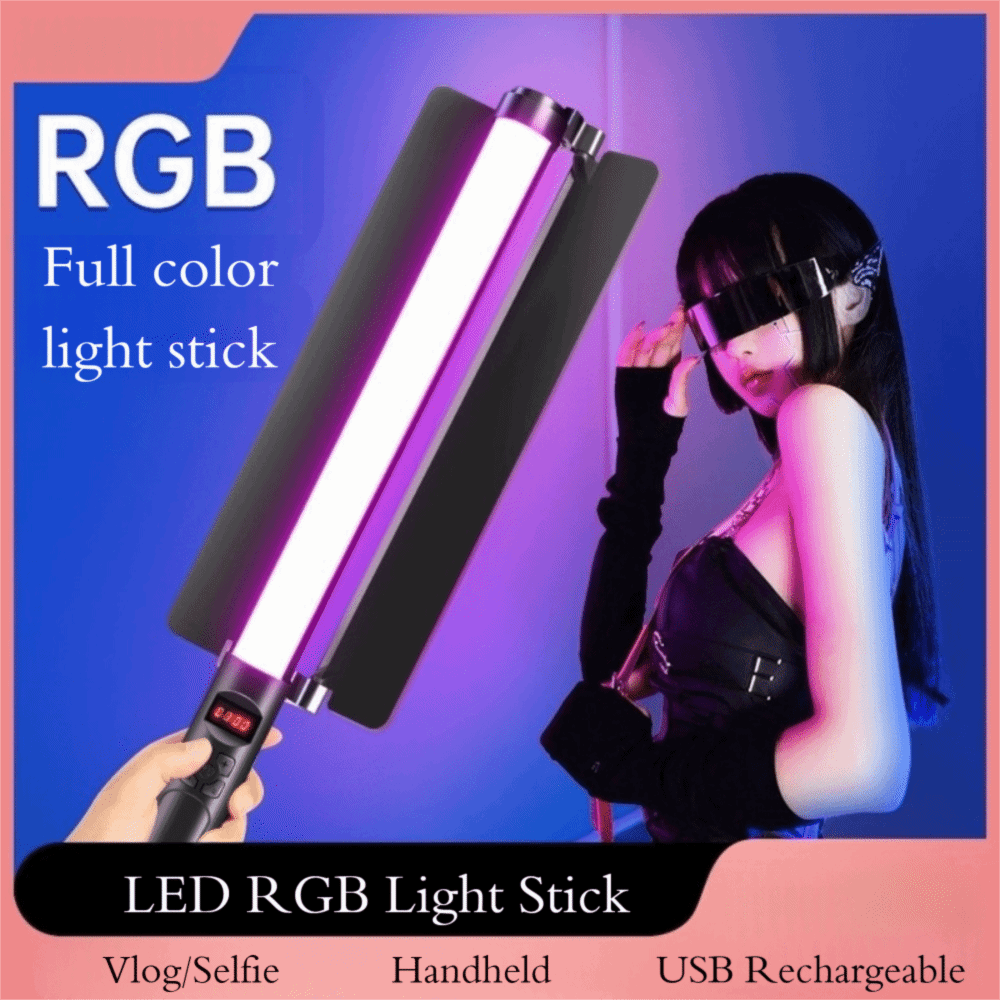 ハンドヘルド LED RGB ライトスティック カラフルな  - Photography Lighting Rgb のレビューと価格