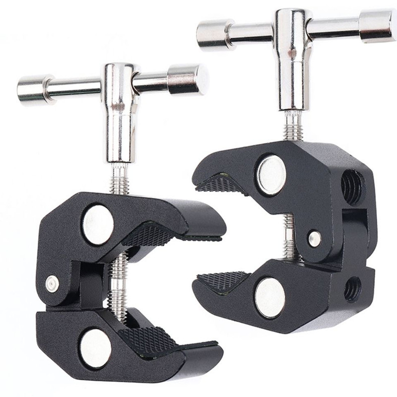 スーパークランプ クランプクリップ 調整可能な摩擦関節式マジ - Photography Lighting Tool のレビューと価格