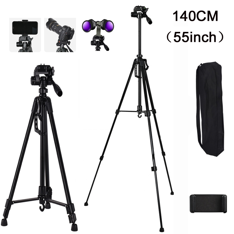 55インチユニバーサル三脚スタンド（携帯電話、カメラ、双眼鏡 - Photography Lighting Indoor のレビューと価格