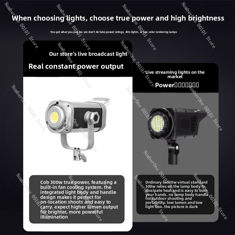 300W COB撮影ライト、ライブスタジオポートレート用デュ - Photography Lighting For Portraits のレビューと価格