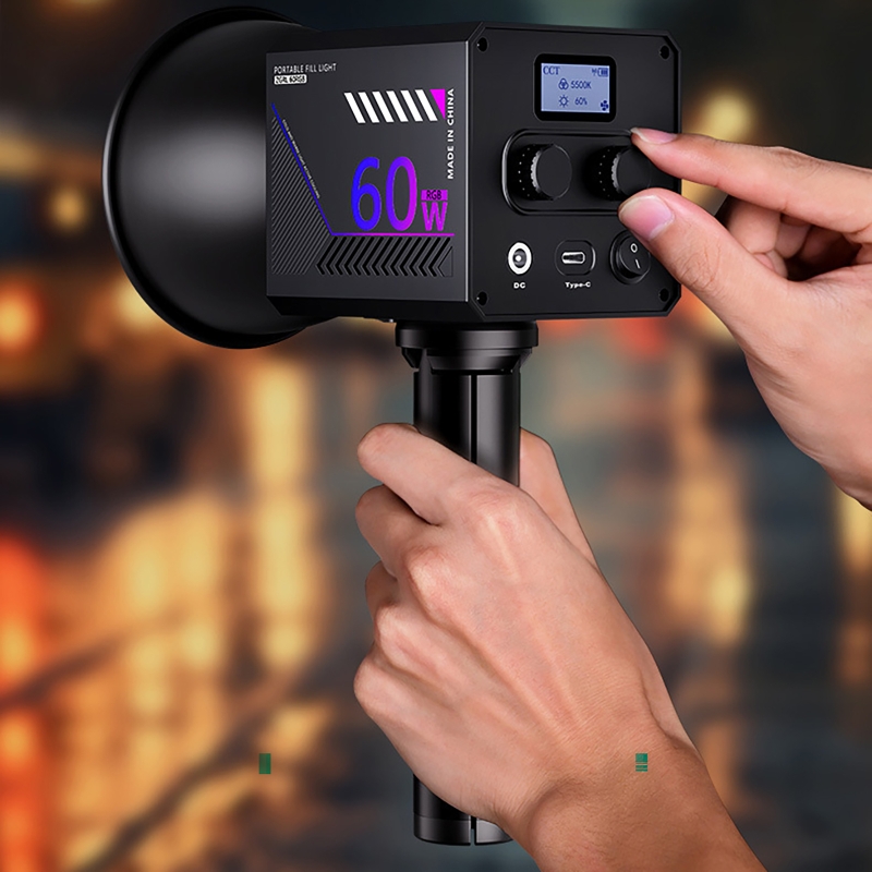 60W RGBビデオライト ポータブルLED撮影スタジオライ - Photography Lighting Rgb のレビューと価格
