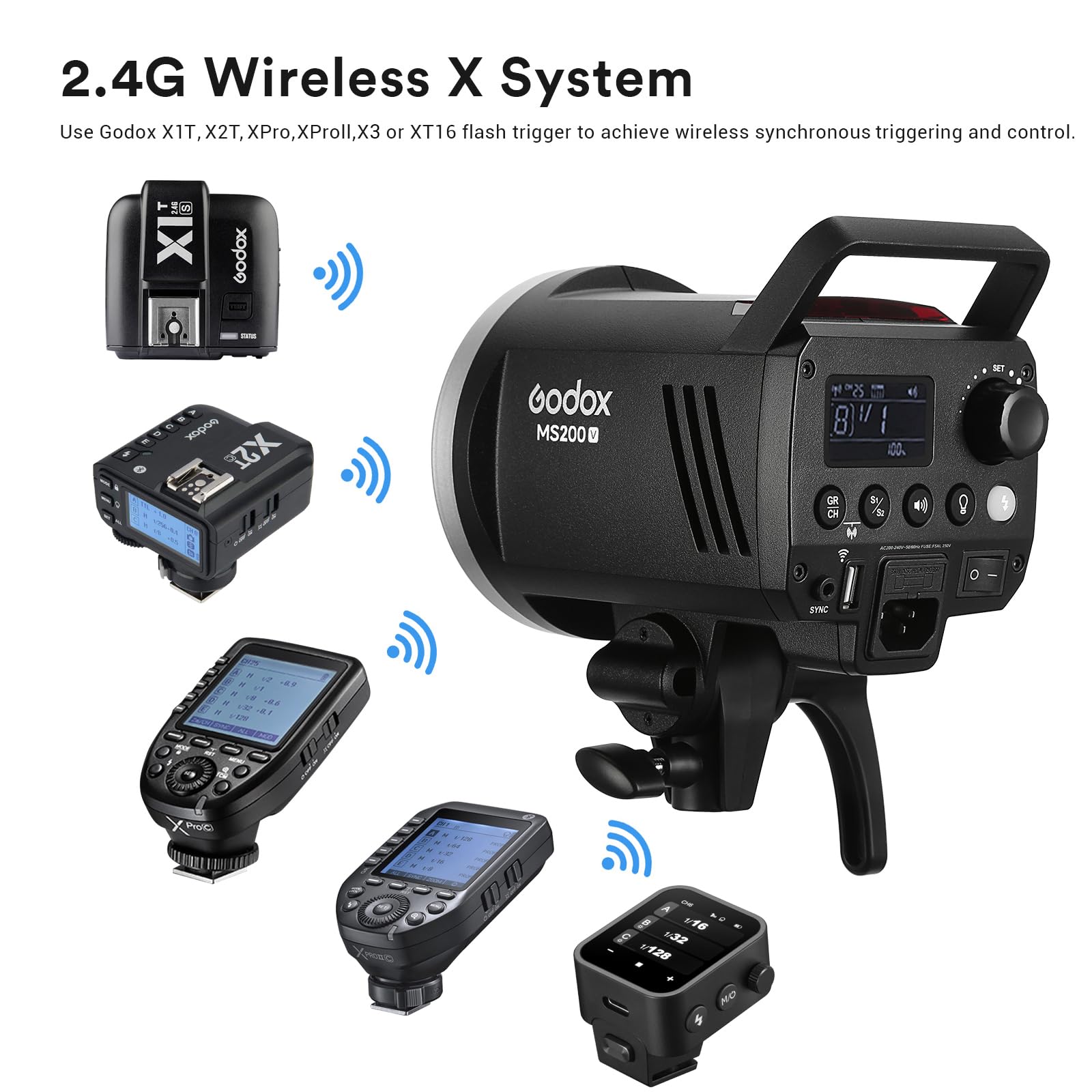 ゴドックス MS200V スタジオストロボフラッシュライト  - Photography Lighting For Portraits のレビューと価格
