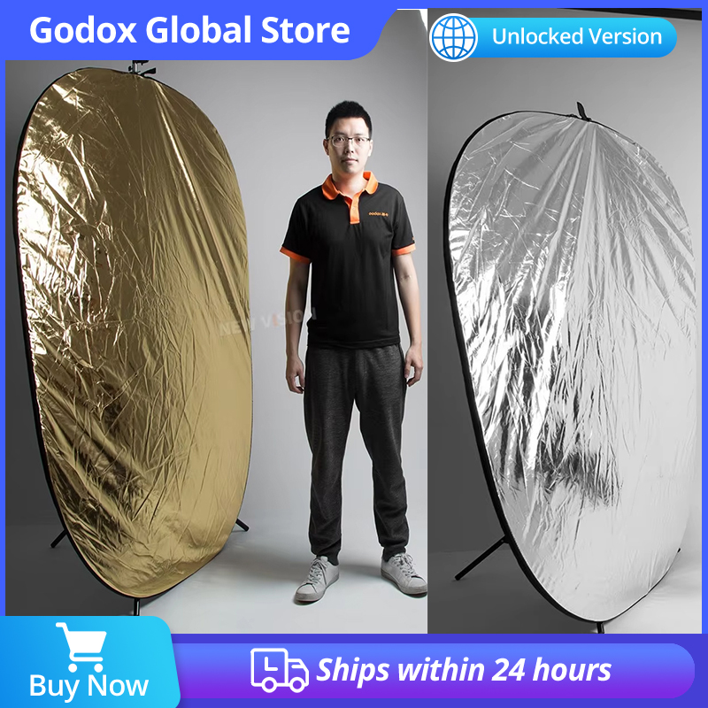 Godox 2in1 ゴールドとシルバーのオーバルマルチディ - Reflector Disc Silver のレビューと価格