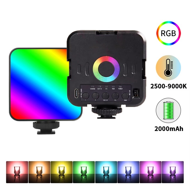 ポータブルミニRGBビデオライト、写真撮影用6500K LE - Photography Lighting Rgb のレビューと価格