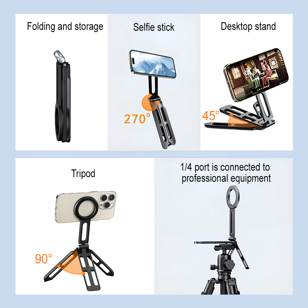 マグネット式スマホホルダー 四軸360度回転 °   回転折 - Photography And Lighting のレビューと価格