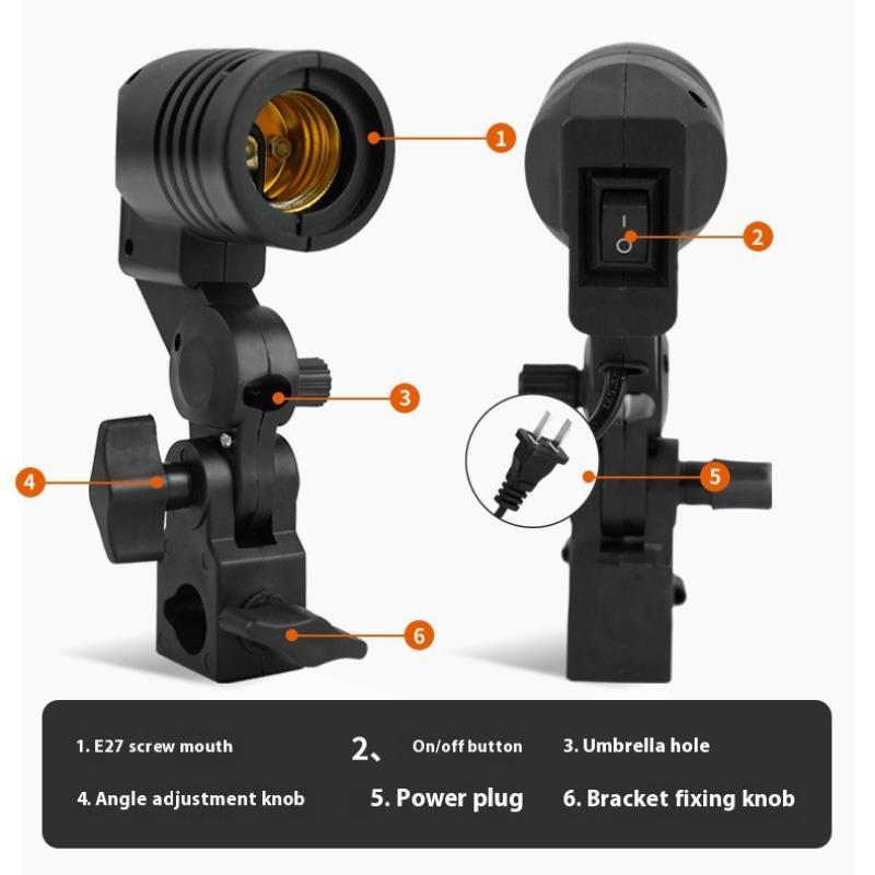 1.8 メートルケーブルコード E27 ソケットソフトボック - Photography Lighting Umbrella のレビューと価格